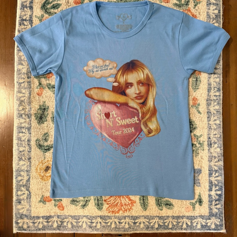 Sabrina Carpenter Short N’ Sweet Official Merch Baby Tee